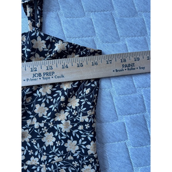 Lulus Dress Womens Medium Black Yellow Floral Maxi Sleeveless Cutout Summer Boho - Picture 7 of 8